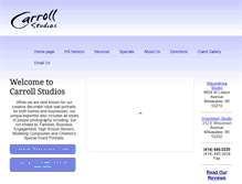 Tablet Screenshot of carrollstudios.com